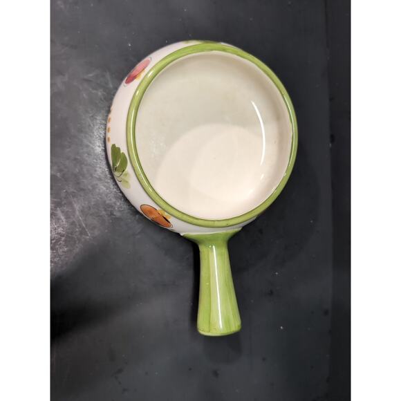 FTD Vintage Fondue Pot, Portugal Pottery, Floral Soup Bowl, Pottery, Soup Bowl - Picture 6 of 10